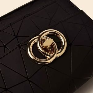 ✨Black and gold satchel purse